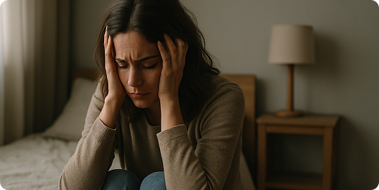 Severe mood swings, irritability, and anxiety before menstruation